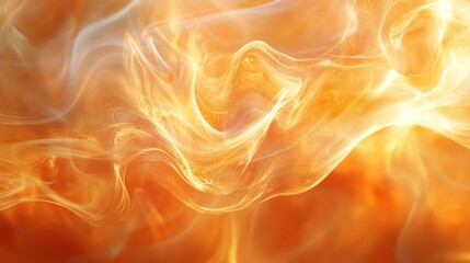 Fototapeta premium Abstract fiery swirls, orange background, energy, design