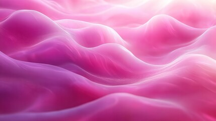 Obraz premium Pink, purple waves flow; light background, abstract design