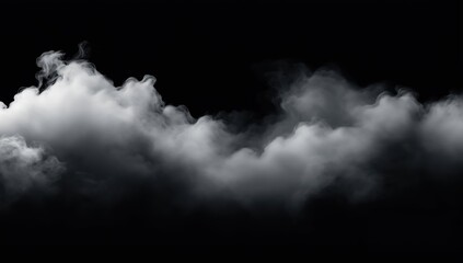 smoke on a dark background