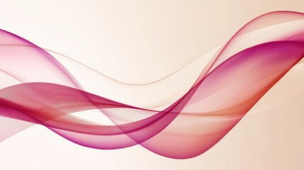Naklejka premium Abstract pink waves flow, soft background, design element