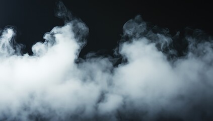 Naklejka premium smoke on a dark background