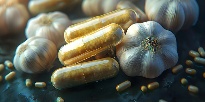 Garlic Supplements: Unlocking the Health Benefits of Organic Garlic Capsules, Herbal Medicine, Nutrients, Immunity Support, Antioxidants, Vitamins, Natural Remedies for Holistic Wellness