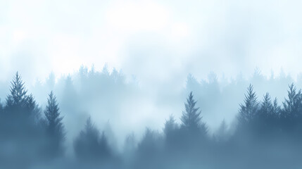 A misty blue gradient with sparkling particles creating a serene effect. Ethereal Fog & Mist. Illustration