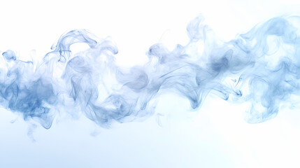 Ethereal smoke wisps drift gracefully isolate on transparent backdrop, visual effect, cutout, png, horizontal. Ethereal Fog & Mist. Illustration