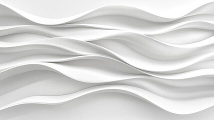 Obraz premium White wave abstract background texture, design element, wall decor