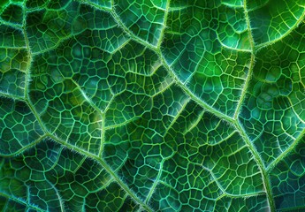 Naklejka premium green leaf macro