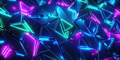 Vibrant Neon Abstract Design