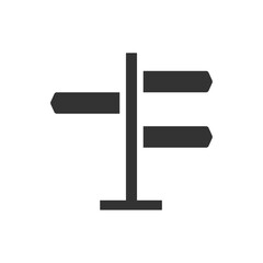 案内板のモノクロベクターイラストアイコン