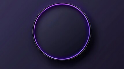 Purple neon circle, dark background