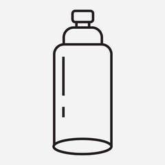 Simple Minimalist Bottle Icon Design