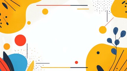 Obraz premium Clean white vector background featuring simple geometric shapes, ideal for modern designs and flat illustrations.