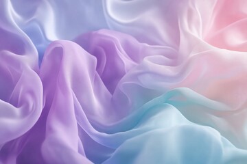 Obraz premium Pastel fabric texture, draped folds, soft light, abstract background, design use.