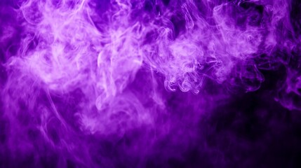 Purple smoke swirls, dark background, abstract art (3)
