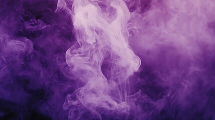 Purple smoke swirls, dark background