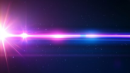 Obraz premium Pink blue light streak space background.