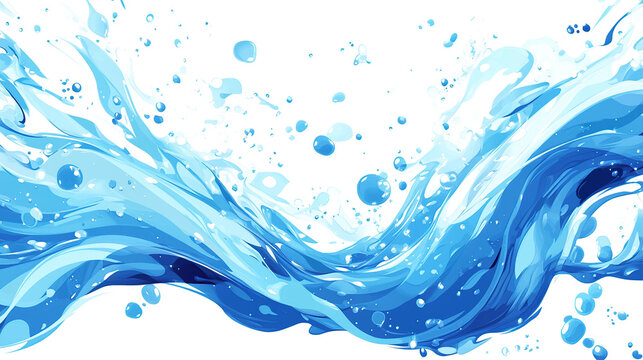 Dynamic Blue Water Waves and Bubbles