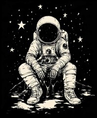 astronaut in space