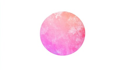 A circular gradient featuring soft pink and peach hues, evoking a calm and artistic vibe.