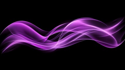 Purple wave abstract, dark background, design