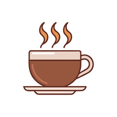 Hot Coffee Cup with Steam