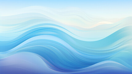 Obraz premium Abstract blue wave ocean water color background