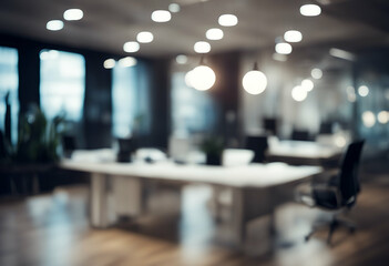 office beautiful background interior blurred light modern lighting of a with
