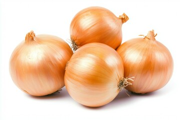 onions on a white background