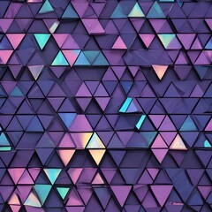 Fototapeta premium Floating Holographic Tiles Geometric tiles