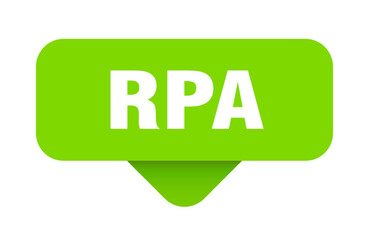 rpa sticker. rpa sign on transparent background