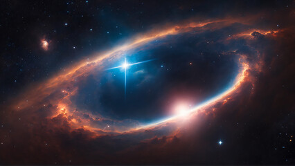 Obraz premium Space Nebula Ring Cloud