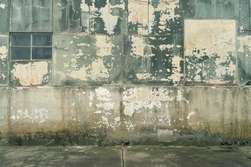  Photo of White rotten wall of old abandoned industrial building. Detailed image © Marharyta