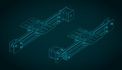 Belt driven linear actuator drawings