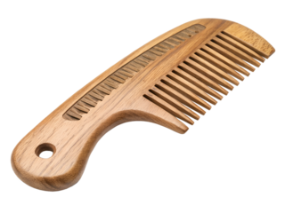 Wooden comb for effective hair styling