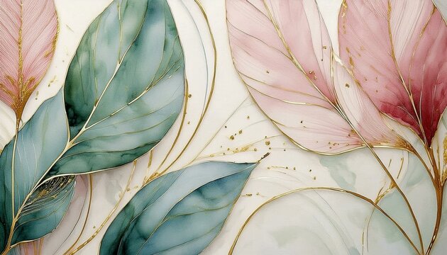 fiori astratti colori tenui