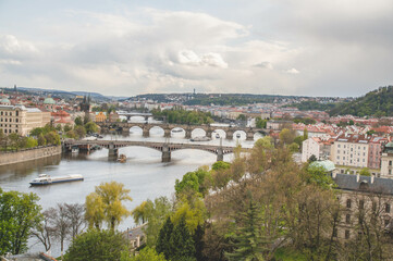 view of prague Czech republic in spring