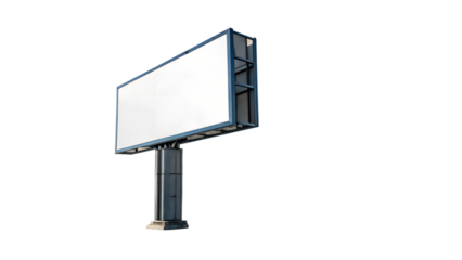 Billboard structure on a clear day at a roadside