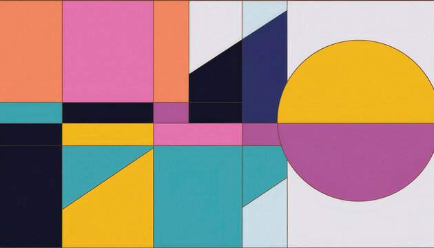 Fun illustration of colorful abstract background
