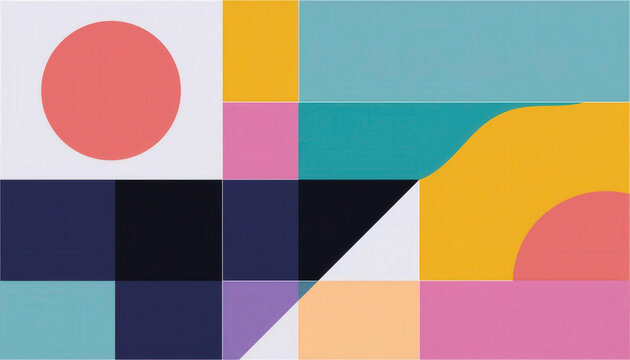 beautiful geometric abstract colorful background