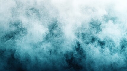Obraz premium Teal Smoke Clouds Background