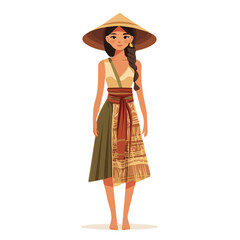 Laos Woman Summer Clothes and Style – Summer Outfits, Women's Summer Fashion, Light and Comfortable Summer Clothing, Trendy Women's Summer Wardrobe, Warm-Weather Essentials
