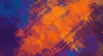 Abstract art with bold strokes and splatter effects for creative projects