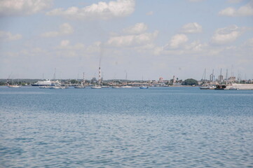 boats in the harbor in havana cuba