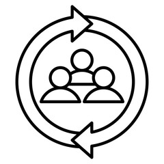 Management Practices  Icon Element For Design