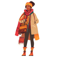 Madagascar woman winter Clothes