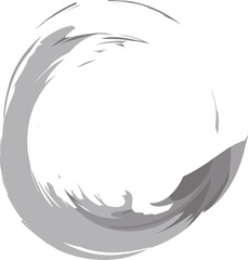 円形あしらい　薄墨
