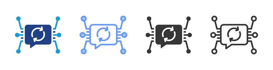 Haptic Feedback icon set multiple style collection