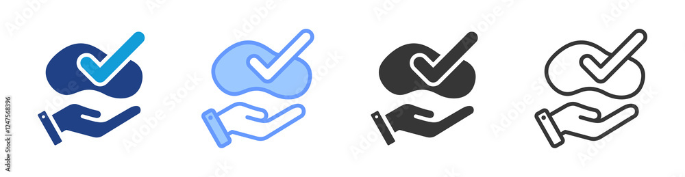 Aufkleber ergonomic design icon set multiple style collection