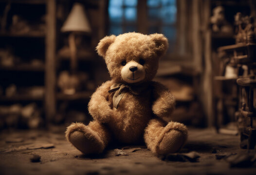book haunted cover scary teddy house sitting background bear children creepy baby doll dramatic evil fear freak fright ghost grunge halloween hell horror lonely lost grisly mystery old play