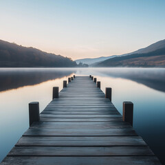 Fototapeta premium pier on the lake