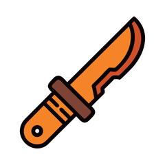 Camping Knife Illustration